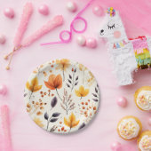 Assiettes En Carton Dites-le avec les feuilles d'automne 2 - (Fête)