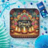 Assiettes En Carton Diwali festif (Fête)