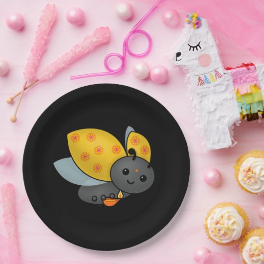 Assiettes En Carton Diwali Ladybug avec Deepa (Fête)