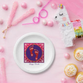 Assiettes En Carton Diwali Rangoli Coloré Avec Empreinte (Fête)