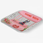 Assiettes En Carton Doberman Chien Valentine's Day Kissing Booth (Angulaire)