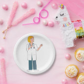 Assiettes En Carton Docteur féminin (Fête)
