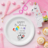 Assiettes En Carton Docteur Joyeux Ballons d'anniversaire à plat Anniv (Fête)