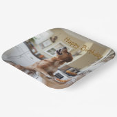 Assiettes En Carton Dog Sneaking Food (Angulaire)