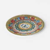 Assiettes En Carton Dolce & Gabbana Chic Luxe sur une plaque de papier (Angle)