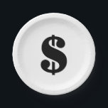 Assiettes En Carton Dollar | Alphabet de gabarit simple<br><div class="desc">Panneau en dollars noirs en style pochoir vintage sur arrière - plan blanc. Cliquez sur le bouton "customiser" pour personnaliser le design en choisissant la couleur que vous voulez et même ajouter votre propre texte. Les articles correspondants sont également disponibles en magasin.</div>