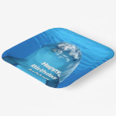 Assiettes En Carton Dolphin Birthday Backyard Pool Party (Angulaire)