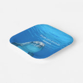 Assiettes En Carton Dolphin Blue Ocean Joyeux Anniversaire Nom Age (Angulaire)