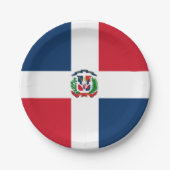 Assiettes En Carton Dominican Republic flag Paper Plate (Devant)