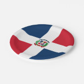 Assiettes En Carton Dominican Republic flag Paper Plate (Angle)