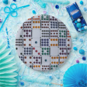 Assiettes En Carton Dominos Numéros Jeu (Fête)