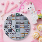 Assiettes En Carton Dominos Numéros Jeu (Fête)