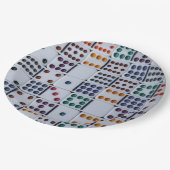 Assiettes En Carton Dominos Numéros Jeu (Angle)
