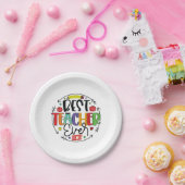 Assiettes En Carton Don de l'enseignant Meilleur enseignant jamais (Fête)