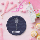 Assiettes en carton - Don’t Cut – Humour Spaghetti (Fête)