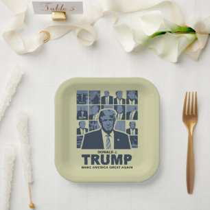 ASSIETTES EN CARTON DONALD TRUMP
