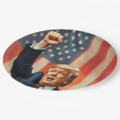 Assiettes En Carton Donald Trump (Angle)