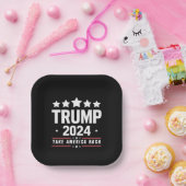 Assiettes En Carton Donald Trump 2024 redonne l'élection américaine (Fête)