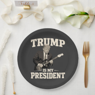 Assiettes En Carton Donald Trump est mon président