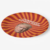 ASSIETTES EN CARTON DONALD TRUMP FUNNY ANNIVERSAIRE PLAQUES DE PAPIER (Angle)