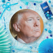 Assiettes En Carton Donald Trump Portrait (Fête)