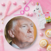 Assiettes En Carton Donald Trump Portrait (Fête)