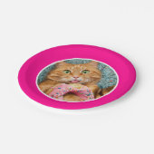Assiettes En Carton Donateur mangeant des chats (Angle)