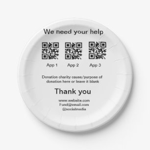 Assiettes En Carton Donation Collection conseil pot ajouter votre q r