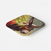 Assiettes En Carton Donkey de Noël 4 (Angulaire)