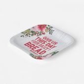 Assiettes En Carton Donne-Nous Ce Jour Notre Plaque Quotidienne De Pap (Angulaire)