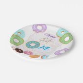 Assiettes En Carton Donut 1er anniversaire garçon (Angle)