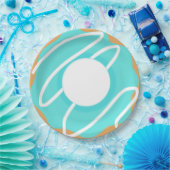 Assiettes En Carton Donut bleu (Fête)