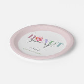 Assiettes En Carton Donut Grow Up Anniversaire mignonne Pastel doughnu (Angle)