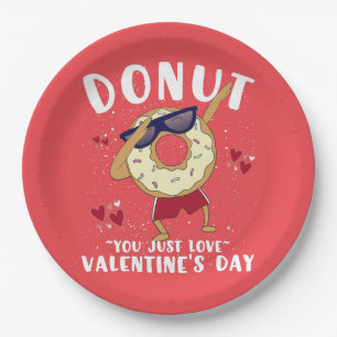 Assiettes En Carton Donut Saint-Valentin