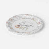 Assiettes En Carton Donut sucré un 1er anniversaire fête (Angle)