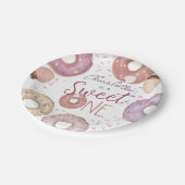 Assiettes En Carton Donut Sweet un anniversaire (Angle)