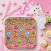 Assiettes En Carton Donuts (Fête)