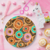 Assiettes En Carton Donuts avec Motif d'arrosage (Fête)