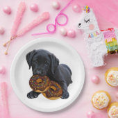 Assiettes En Carton Donuts - Black Lab - Black Lab (Fête)
