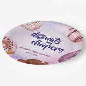 Assiettes En Carton Donuts et Diapeurs Bébé Sprinkle Douche (Angle)