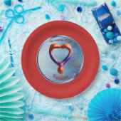 Assiettes En Carton Doodling sur le symbole de l'amitié (Fête)