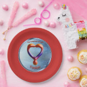 Assiettes En Carton Doodling sur le symbole de l'amitié (Fête)