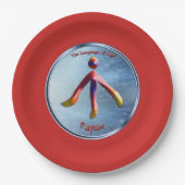 Assiettes En Carton Doodling sur le symbole de l'objet (Devant)