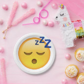 Assiettes En Carton Dormir - Emoji (Fête)