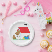 Assiettes En Carton Dormir Un Chien Dans Une Maison De Chien (Fête)