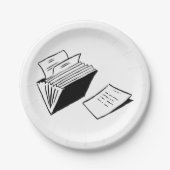 Assiettes En Carton Dossier Accordéon (Devant)