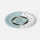 Assiettes En Carton Dots Confetti modernes pour elle (Angle)