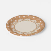 Assiettes En Carton Dotty Delight Orange (Angle)