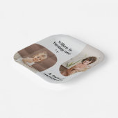 Assiettes En Carton Double Arc Photo Joint Anniversaire Papier Napkin (Angulaire)