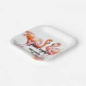 Assiettes En Carton Double Flamant rose Famille Réunion Essentials (Angulaire)